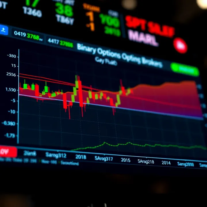 Graph showing comparison of binary options brokers based on key criteria