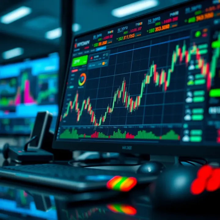 Visual representation of risk management strategies and trading platforms in binary options