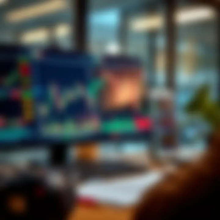 Strategic analysis with charts and investment tools related to binary options