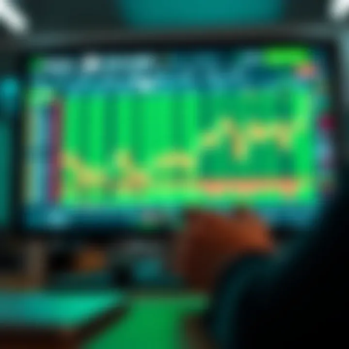 Digital interface showing binary options trading platform with zero deposit bonus