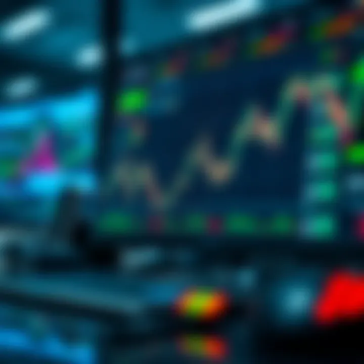 Visual representation of risk management strategies and trading platforms in binary options