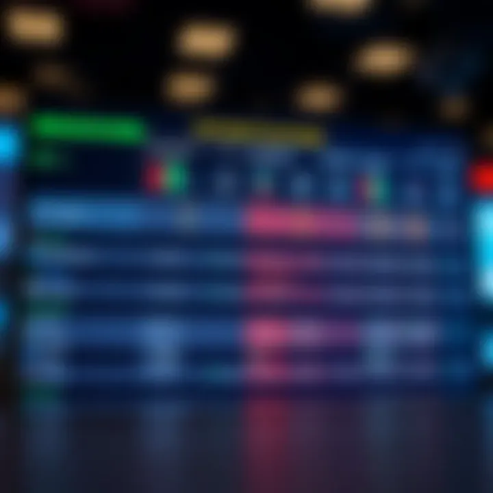 Comparison chart highlighting key features of various trading platforms for different investor profiles