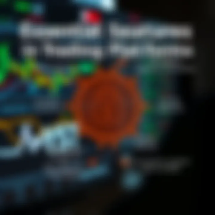 Visual overview of trading platform security elements including encryption, two-factor authentication, and regulatory compliance