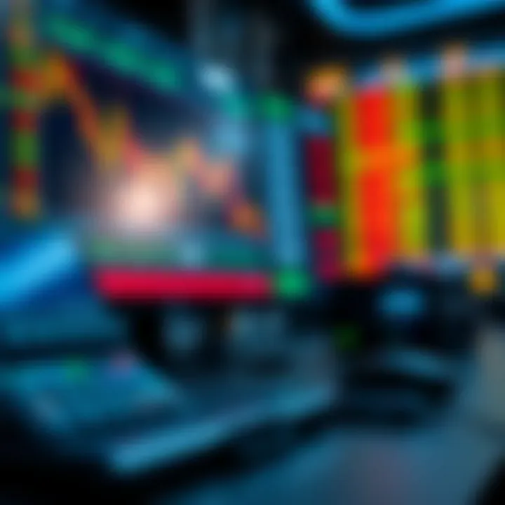 Visual representation of stock market tools and trading strategies for beginners