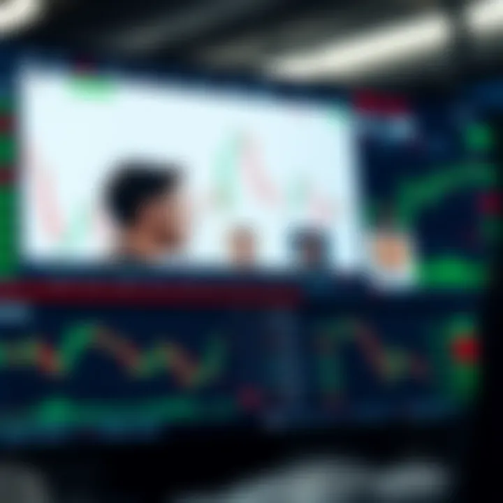 Interface of a trading platform displaying expert trader profiles and live market data