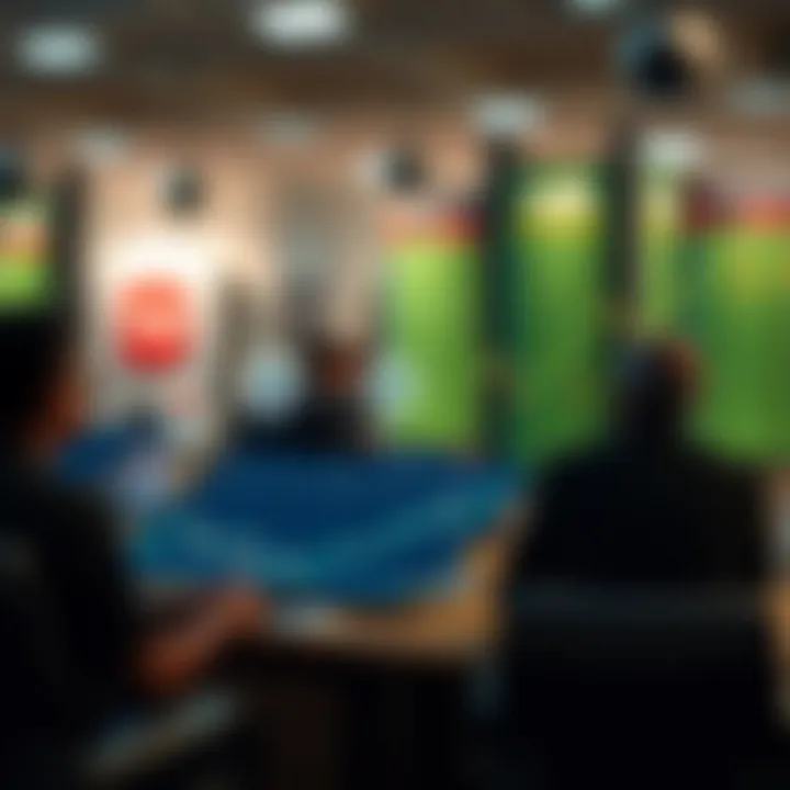 Diagram illustrating the concept of copy trading showing financial graphs and a network connection between traders