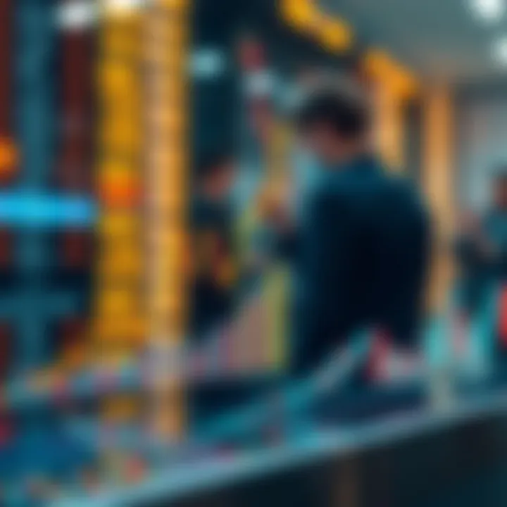 Graph showing an investor replicating trades from a successful trader on a digital platform