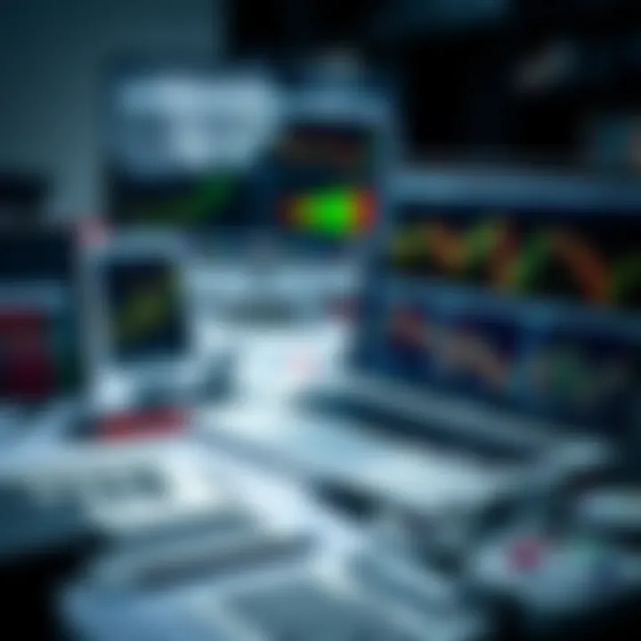 Essential Tools for Effective Trading Collection of trading tools including charts, graphs, and a laptop