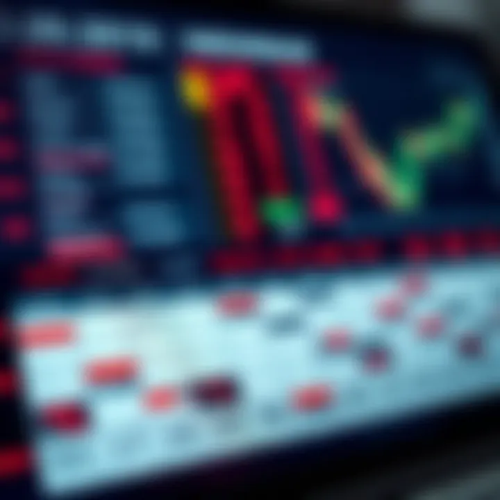 Illustration of an economic calendar displaying various financial events and indicators