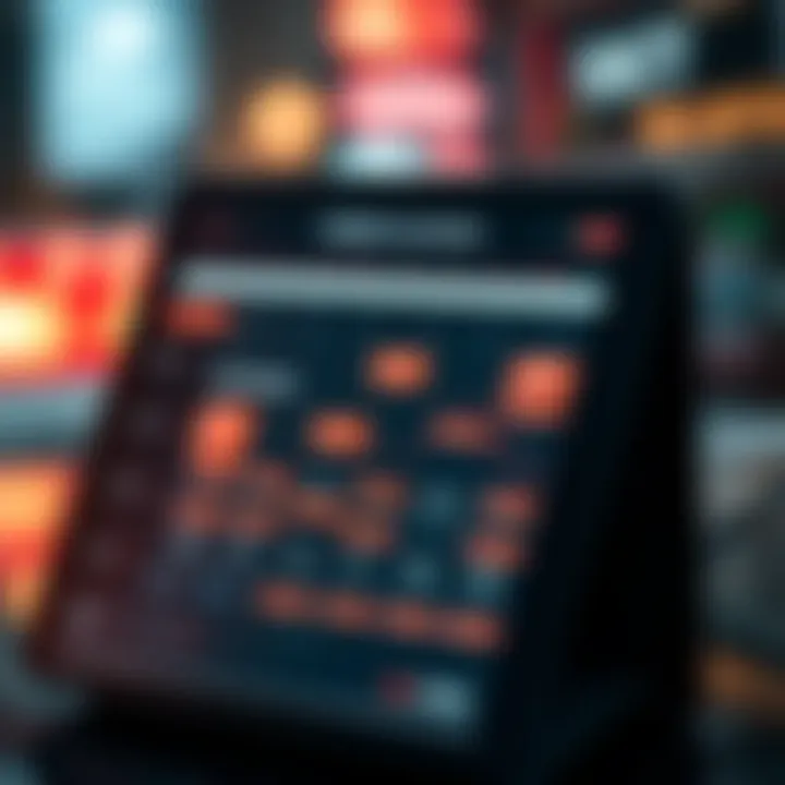 Economic calendar highlighting key forex market events and data releases