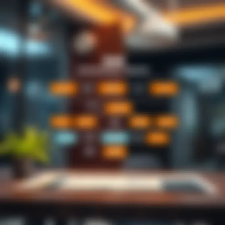 Flowchart illustrating the communication channels and tools used for effective risk reporting and analysis