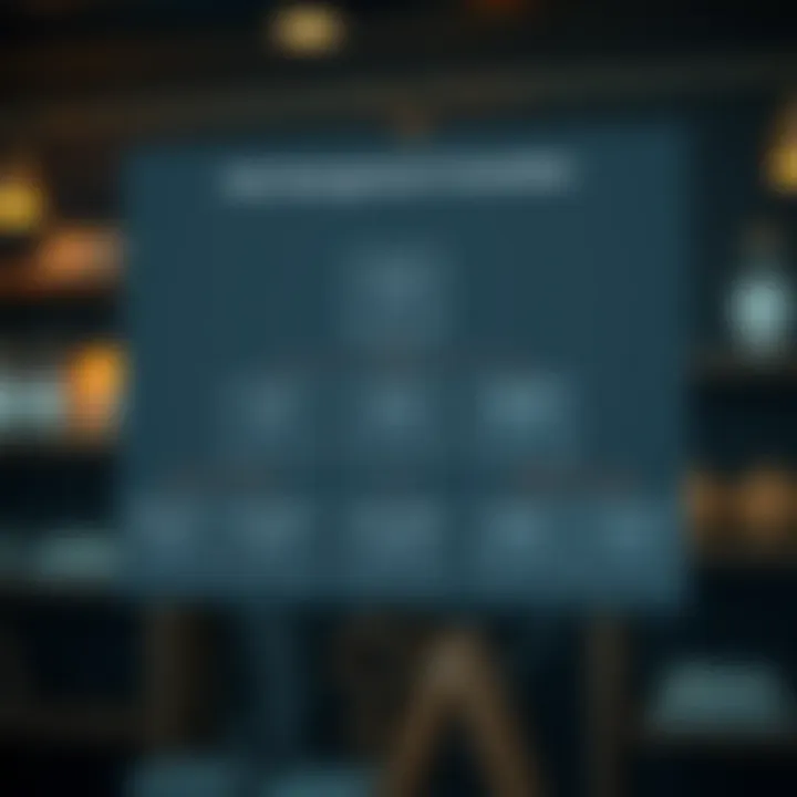 Diagram illustrating the structure and roles within a risk management committee