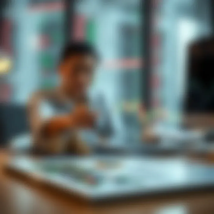 Conceptual illustration of risk management tools used in binary options investment