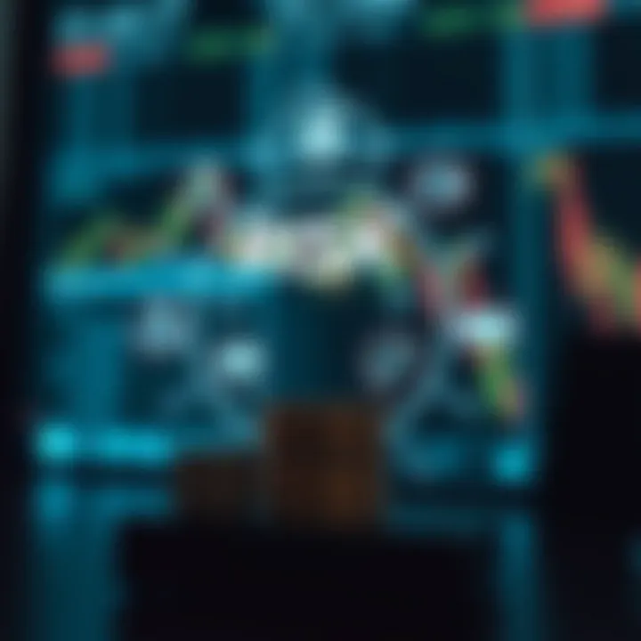 Conceptual illustration of risk management tools and strategy icons related to binary options investment