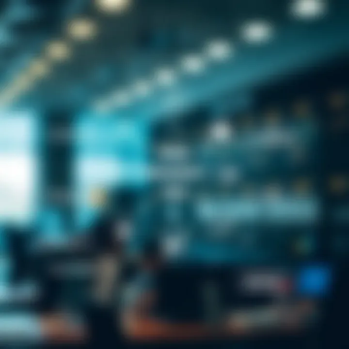 Overview of risk management system components interconnected in a corporate environment