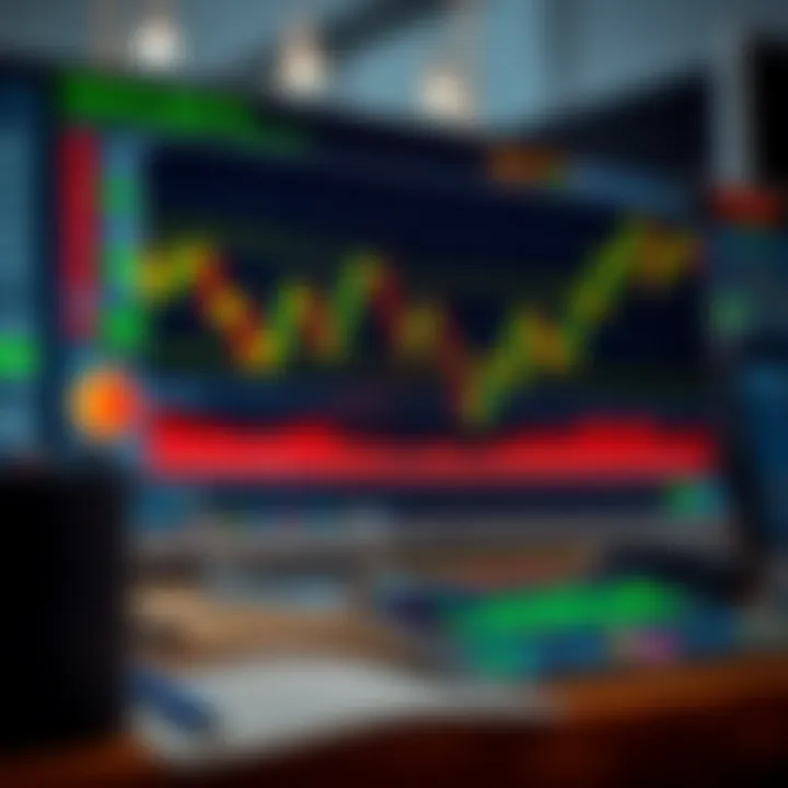 Chart displaying key technical analysis tools applied to company performance data