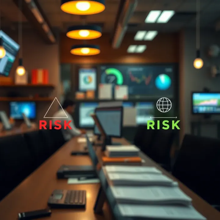 Diagram illustrating risk assessment and continuous oversight in business operations