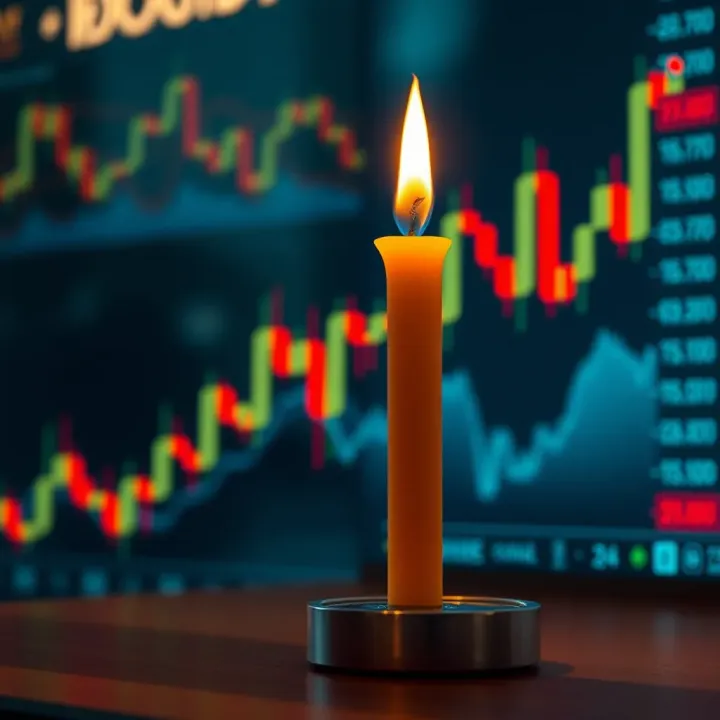 Illustration of candlestick patterns used to analyze market behavior visually
