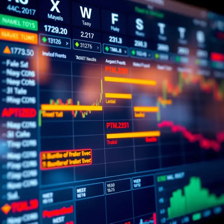 Economic calendar interface showing upcoming financial events and market impact indicators