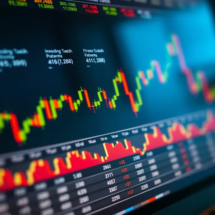 Detailed chart displaying various Japanese candlestick patterns used in financial market analysis