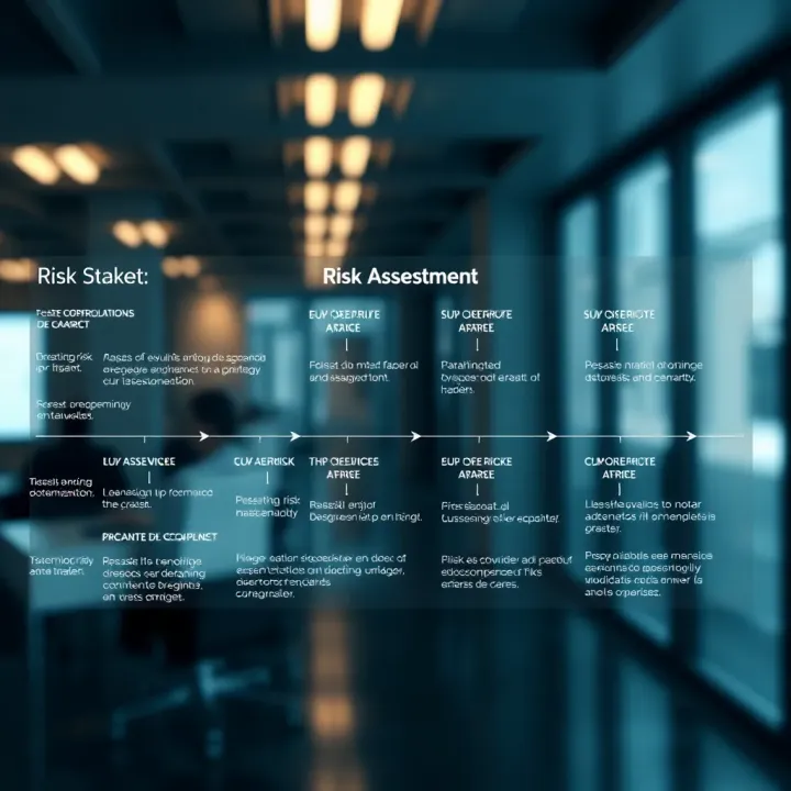 Detailed risk assessment flowchart illustrating key evaluation stages and decision points