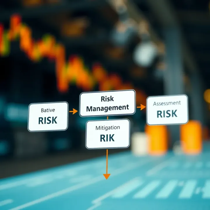 Diagram illustrating the relationship between risk identification, assessment, and mitigation strategies in organizational risk management