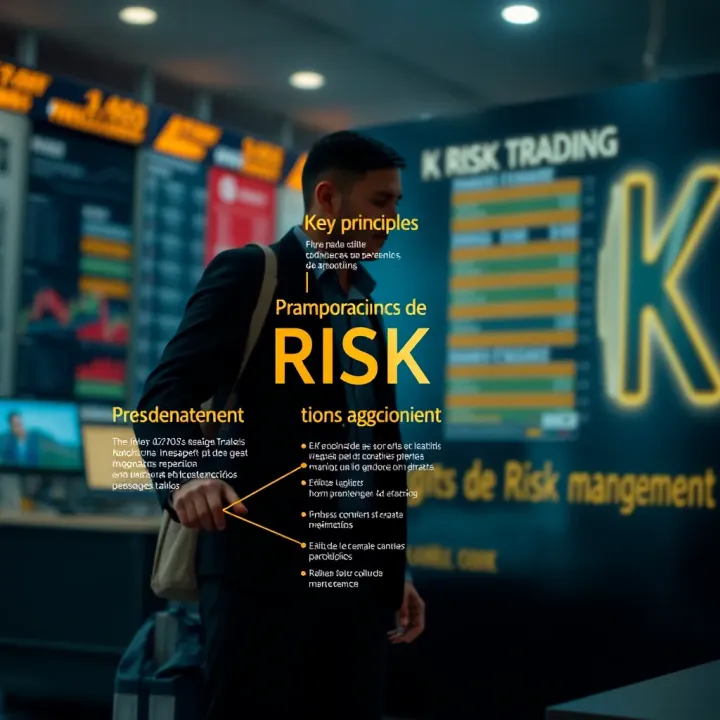 Diagram illustrating key principles and components of risk management