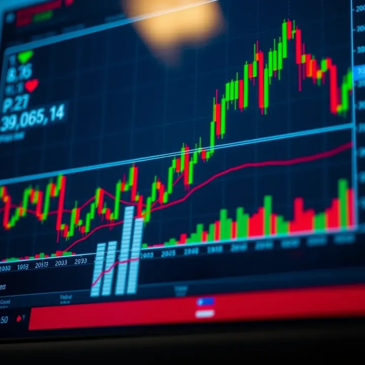 Graph and charts illustrating impact of economic indicators on forex currency pairs