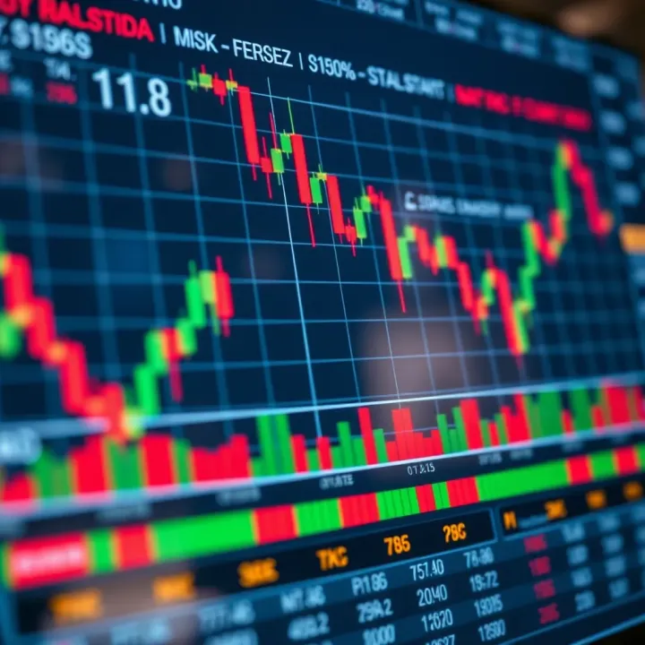 Chart showing risk and profit management strategies in forex copy trading
