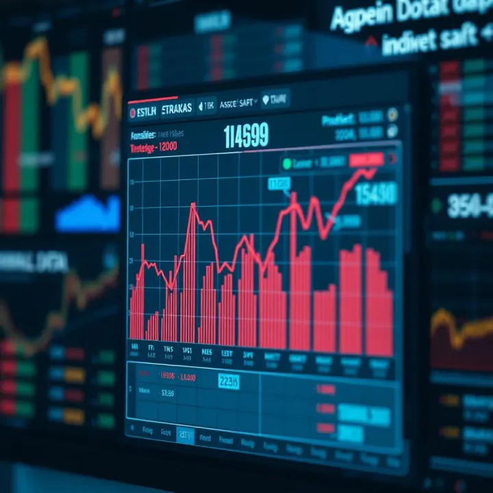 Graph showing the interpretation of economic data and its impact on various asset types in financial markets