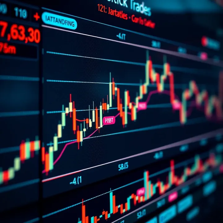 Chart displaying various Japanese candlestick patterns used for technical analysis in trading
