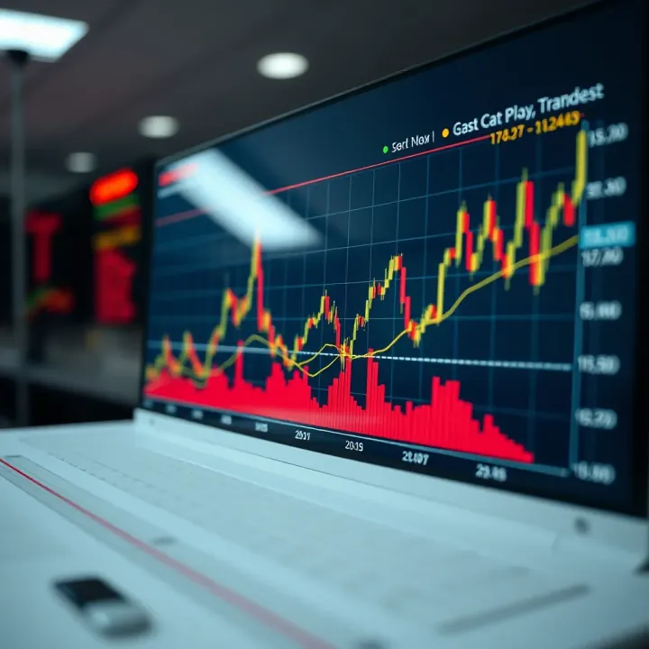 Graph showing market trends influenced by economic indicators and scheduled announcements