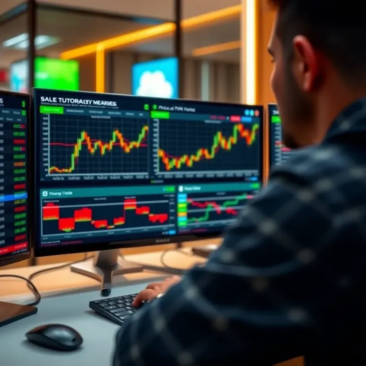 Dashboard of Opciones Binarias TV showing educational video tutorials and trading charts for binary options