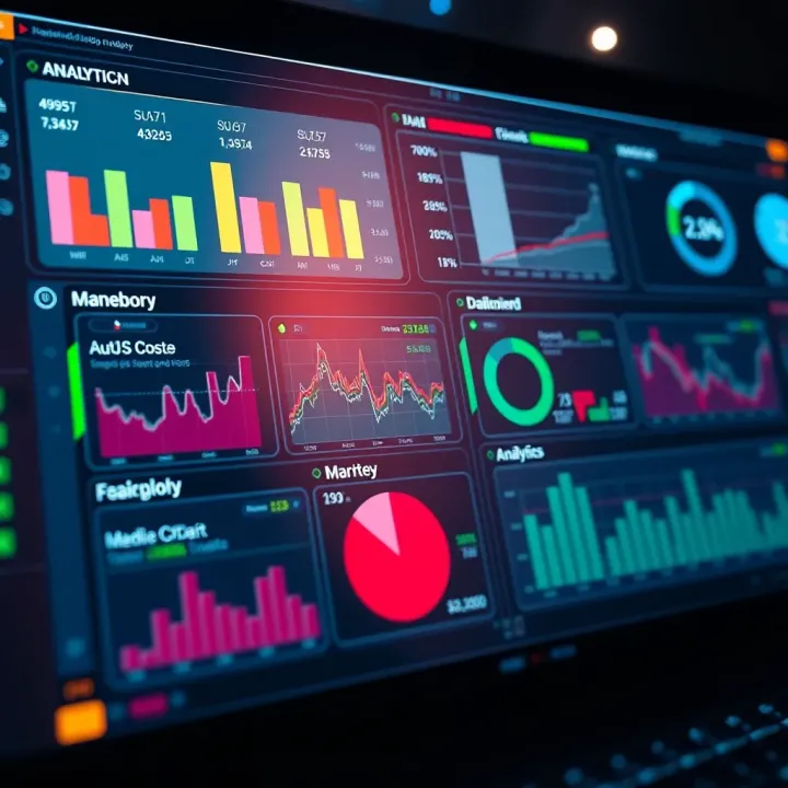 Dashboard showing various risk management metrics and analytics on a digital platform