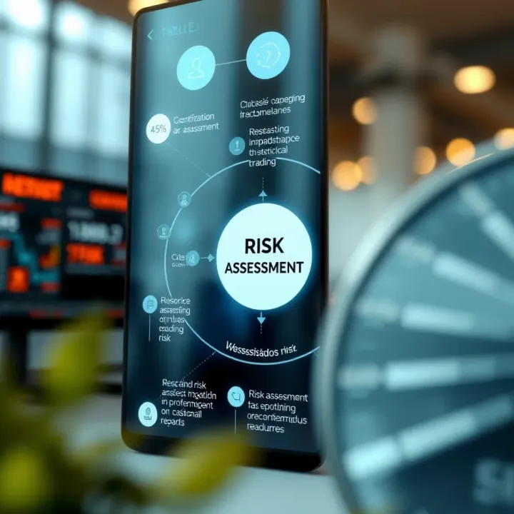 Diagram showing risk assessment techniques in financial sector