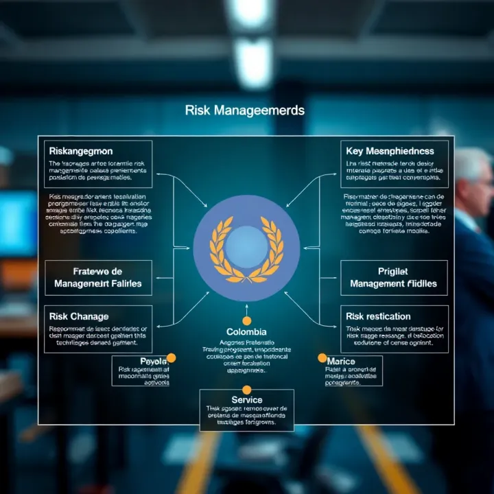 Diagram illustrating the framework of risk management and key stakeholders