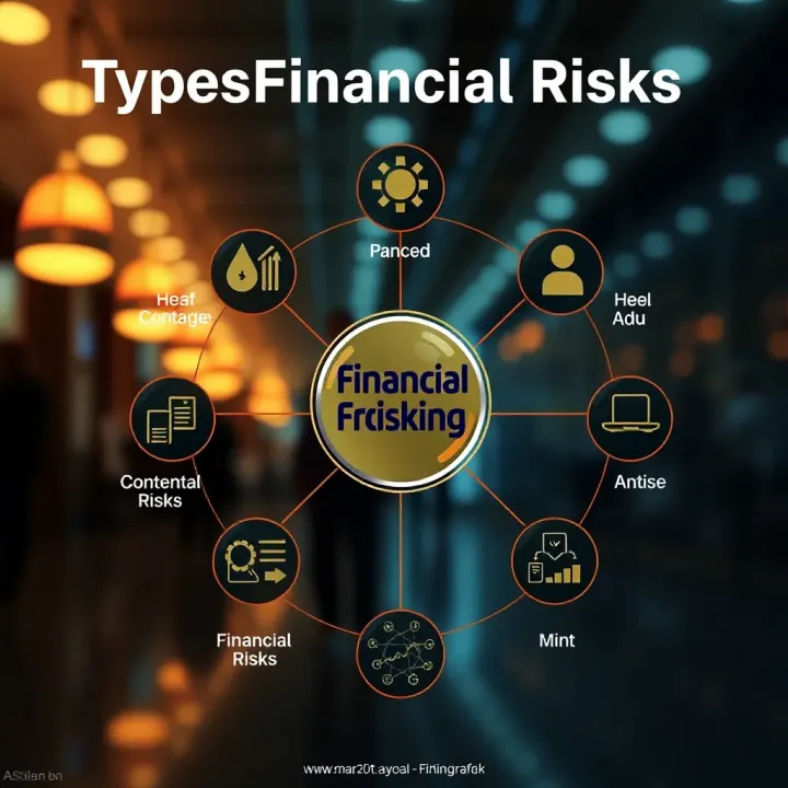 Diagram illustrating various types of financial risks affecting economic aid distribution