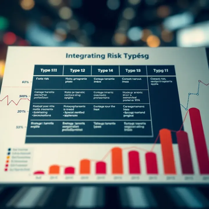 Conceptual chart showing different types of risks and strategic planning integration