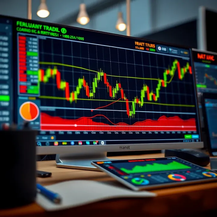 Chart displaying key technical analysis tools applied to company performance data
