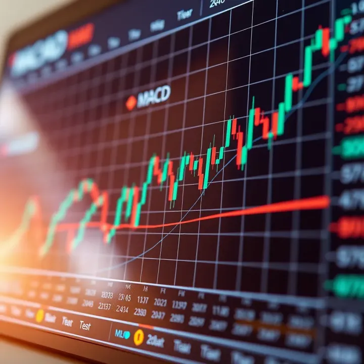 Graph illustrating common technical indicators such as RSI and MACD used for evaluating stock momentum