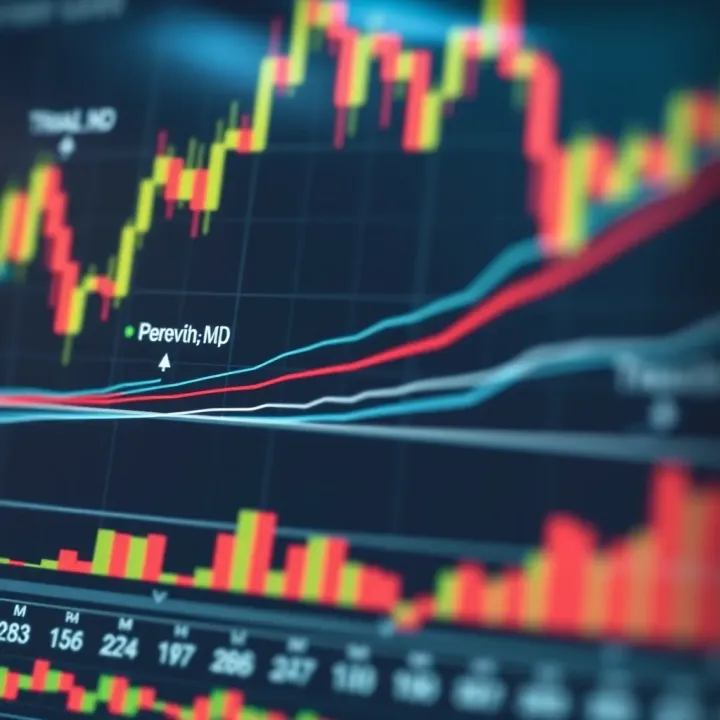 Diagram illustrating different types of trend lines and support and resistance levels on a financial chart